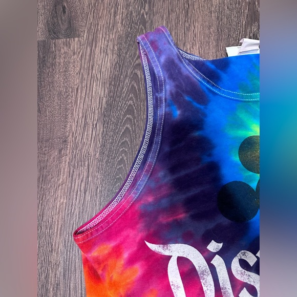 COPY - Rainbow tie dye Disneyland muscle t shirt size Large - Picture 6 of 16